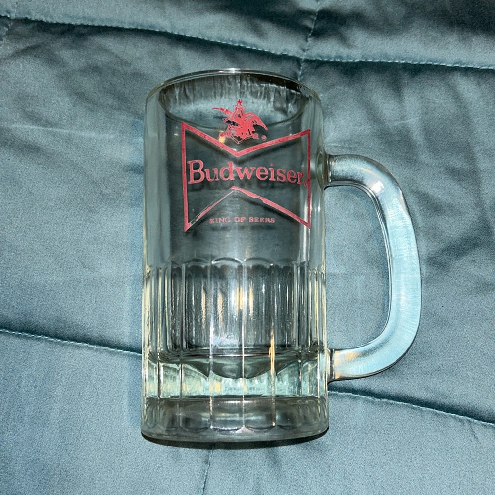 Vintage Budweiser glass mug 1960’s
